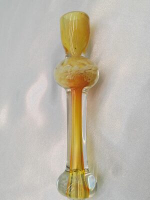 4" Golden Honeycomb Glass One Hitter