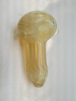 3.75 Yellow Swirl Glass Bowl