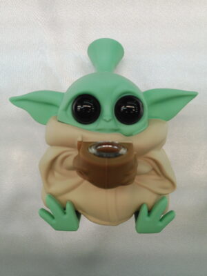 4.75" Silicone Yoda w/Glass Bowl
