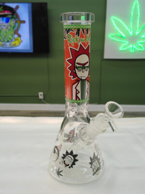 10 Inch Rick & Morty Glass Bong