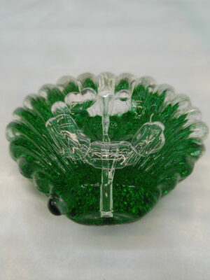 3.5" Green Shell Glass Bowl