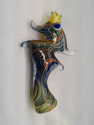 3.5" Glass Seahorse One Hitter