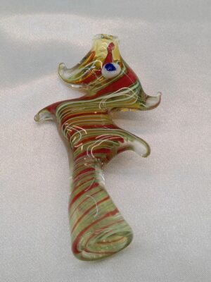 3.5" Glass Seahorse One Hitter 