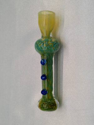 3.75" Green Honeycomb Glass One Hitter