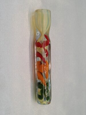 Rasta Swirl Glass One Hitter
