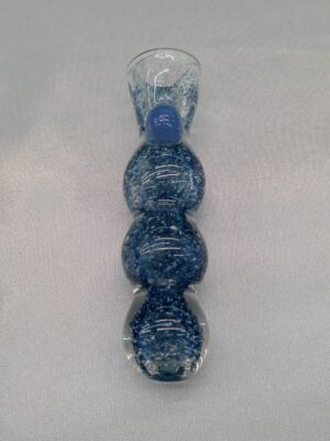 3.25 Inch Dark Blue Glass One Hitter