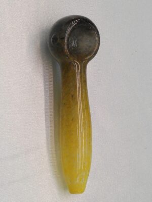 3.5" Yellow & Black Glass Bowl