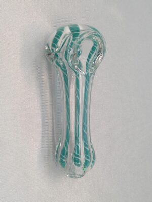 3" Blue Stripes Glass Bowl