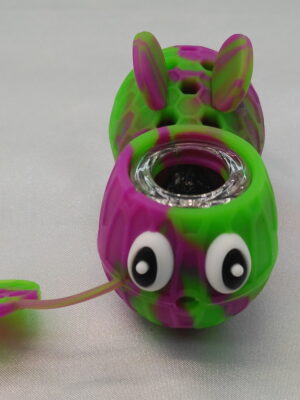 4" Bumble Bee Silicone/ Glass Bowl w/ Cap