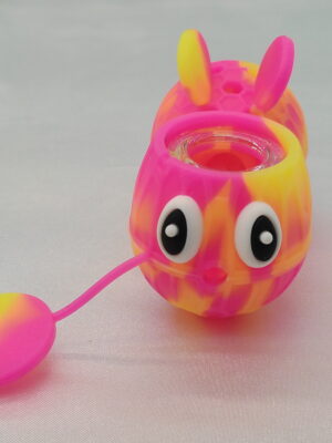 4" Bumble Bee Silicone/Glass Bowl w/Cap