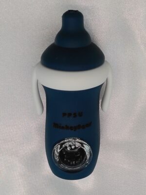 4.5" Dark Blue Sippy Cup w/ Glass Bowl
