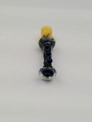 3.75" Midnight Swirl Glass One Hitter