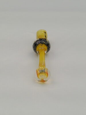 4" Amber Speckled Glass One Hitter